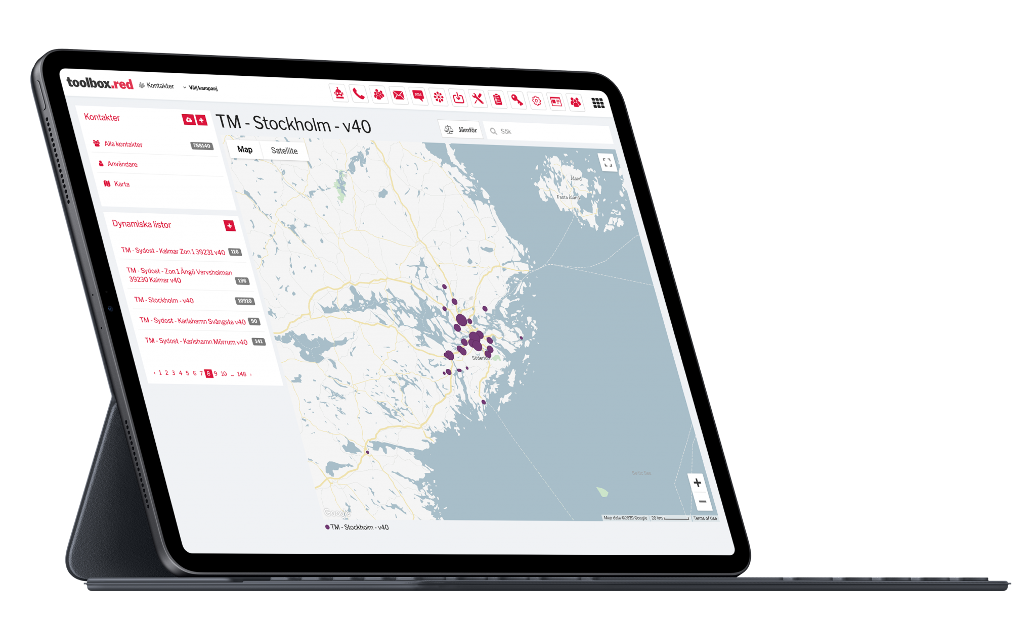 Tabletdator med Toolbox.RED